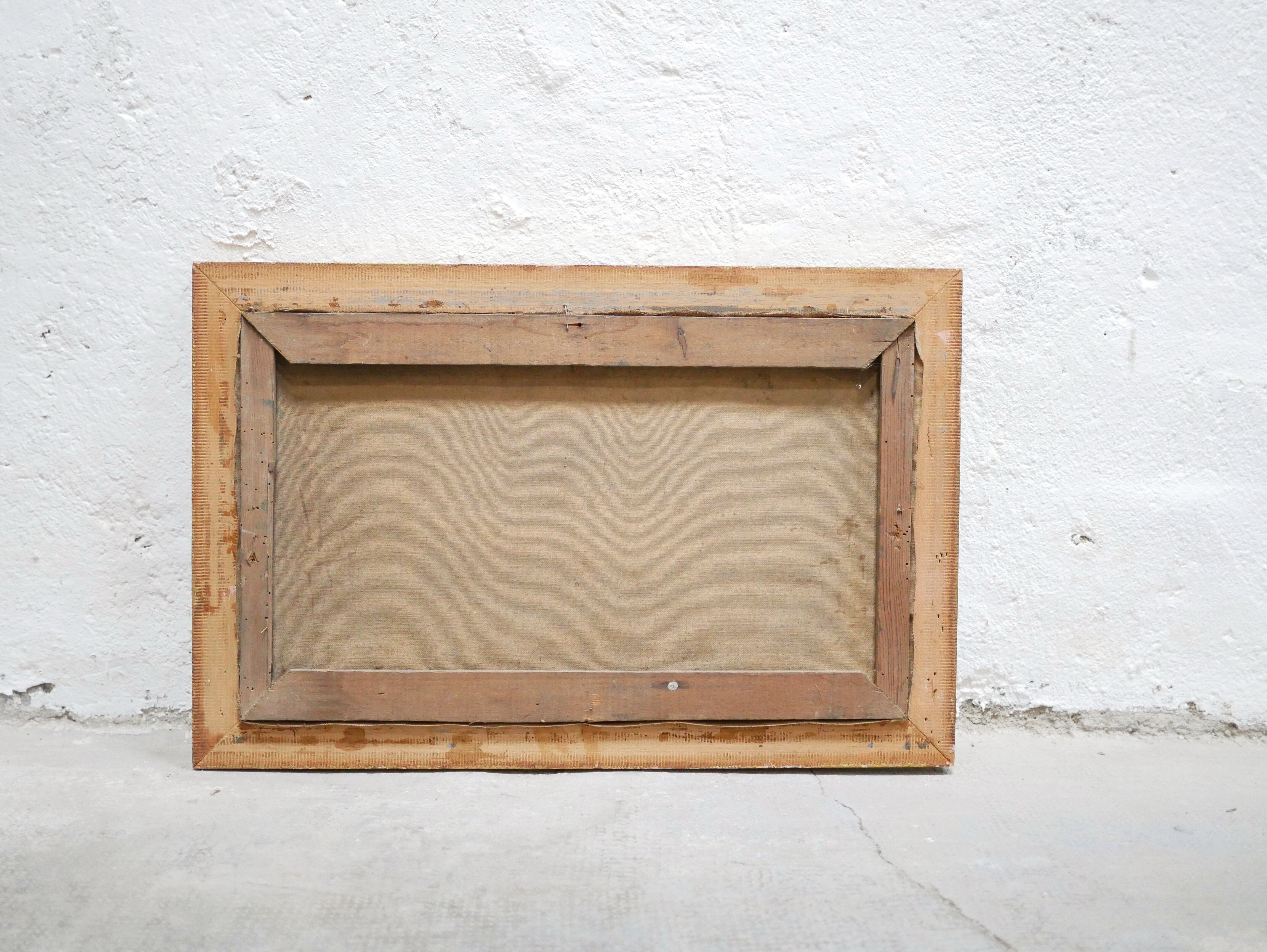 Old painting, oil on canvas