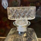 Carafe à whisky en verre ancienne