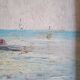 Louis Bessinger (1899-1978) - Huile sur panneau - vue d'un port - 48 x 37 cm
