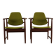 Two Danish design lounge arm chairs by Arne Hovmand Olsen
