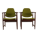 Two Danish design lounge arm chairs by Arne Hovmand Olsen