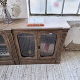 Enfilade display cabinet, solid oak, 1920.