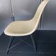 Eames lounge chair white fibre parchment base cat’s cradle Herman Miller