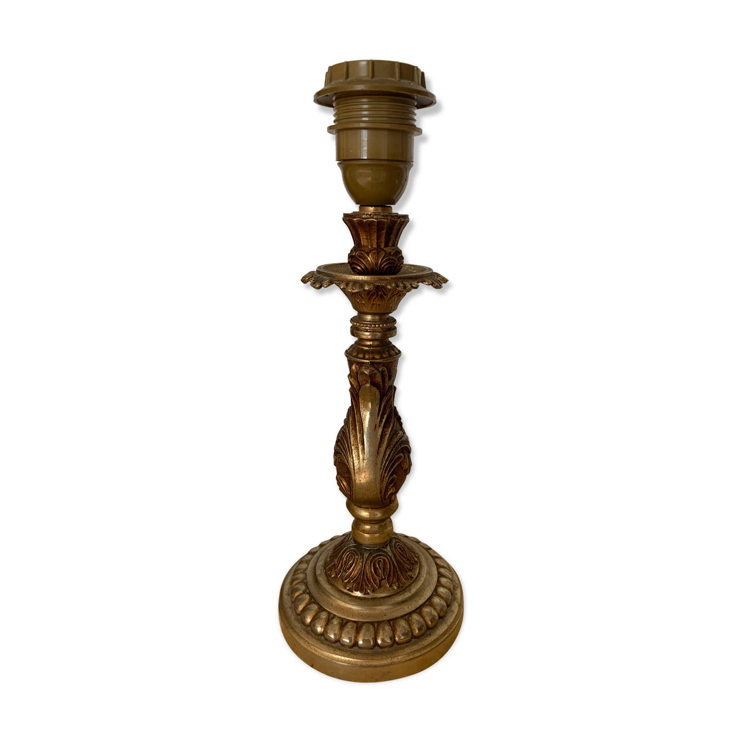 Brass lamp foot