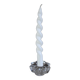 A vintage star flower glass candlestick.