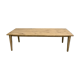 Grande table de salle à manger en chêne massif, au format XXL.