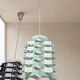 Pair of rare vintage table lamps, sculptural metal design, 1970s, 85 x 20 cm