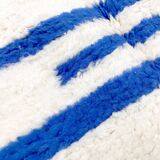 Beni Ouarain Berber rug with Majorelle blue patterns, 2.50x1.65m