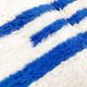 Beni Ouarain Berber rug with Majorelle blue patterns, 2.50x1.65m