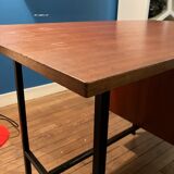 Vintage desk 60s wood and metal