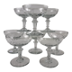 Set de 8 coupes à champagne en verre XIXeme