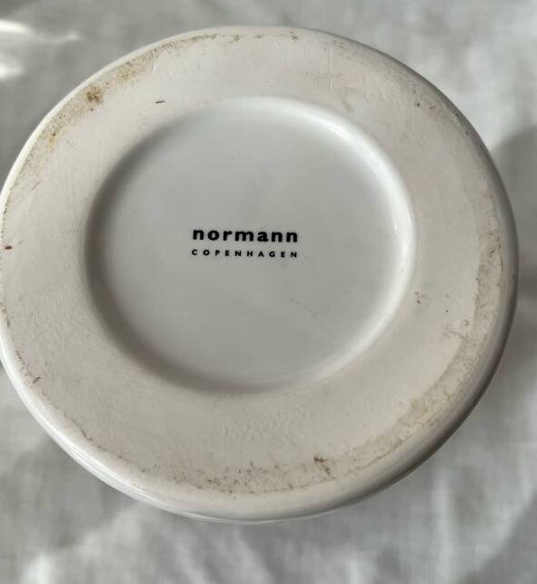 Normann Copenhagen white and black vase Agnes Fries