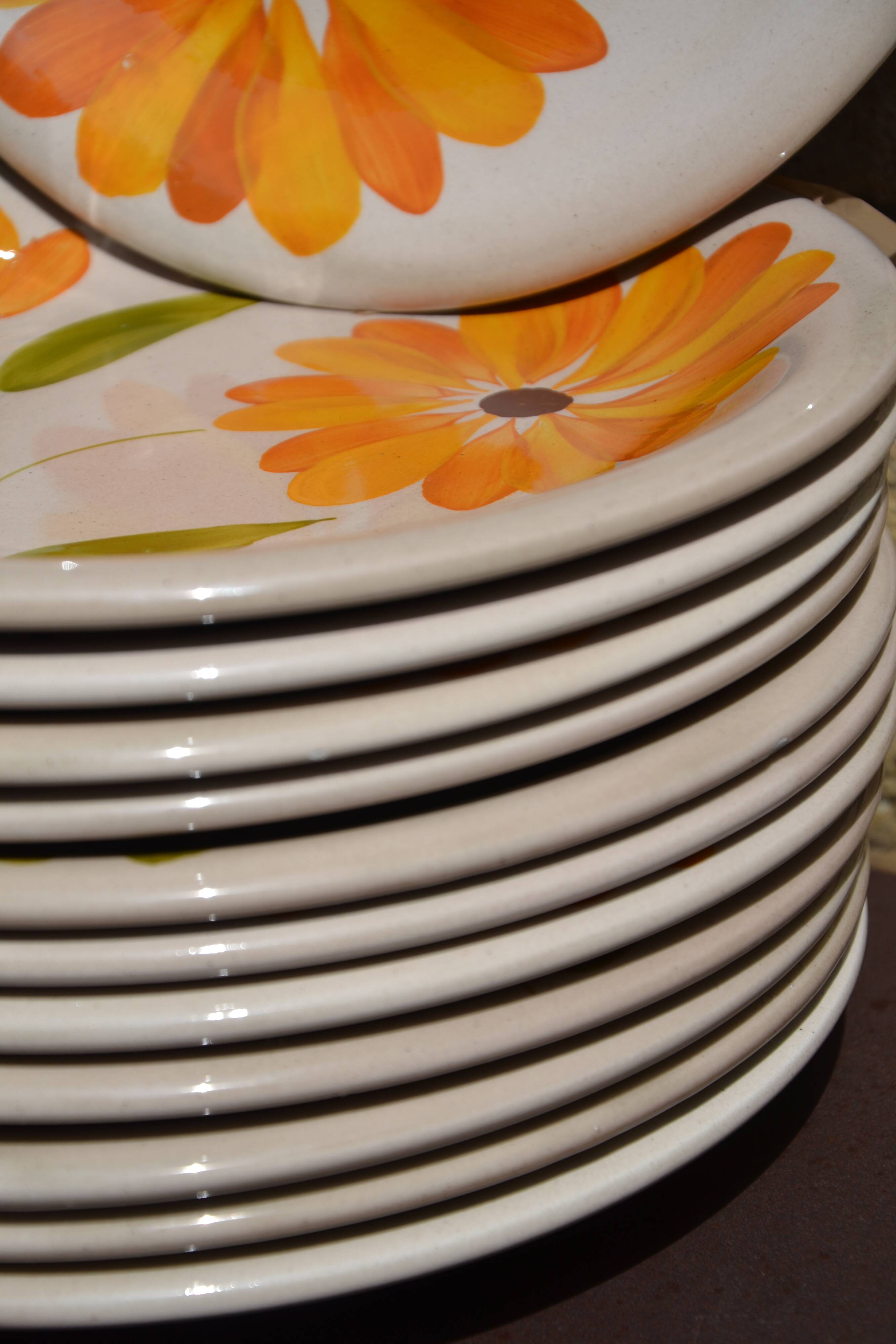 12 assiettes "Primula" Italy vintage