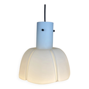 Suspension en verre givré - blanche