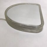 Pair of illuminated wall mirrors, 60s/70s