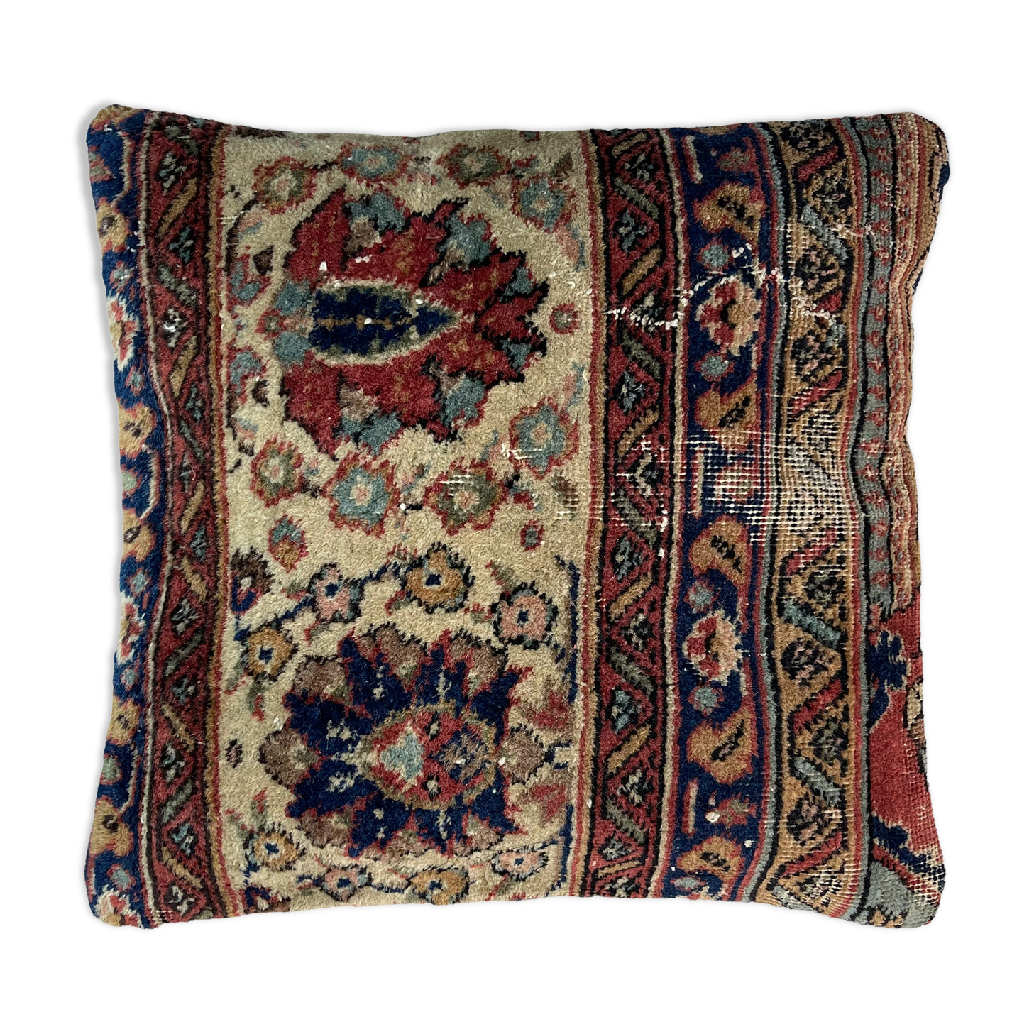 Housse de coussin de tapis turc vintage  45 x 45 cm