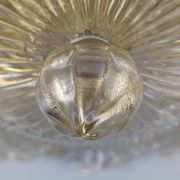 Barovier & Toso Foglia d’Oro Murano ceiling lamp, Italy, 1980s