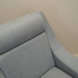 Fauteuil gris, design danois, années 1970, production : Danemark