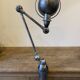 Jieldé desk lamp with 2 arms of 40cm and 25cm with a clamp base.