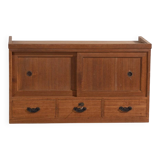 Old low cabinet with sliding doors – Taishō / Showa period (c. 1920-1970) #12