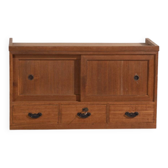 Old low cabinet with sliding doors – Taishō / Showa period (c. 1920-1970) #12