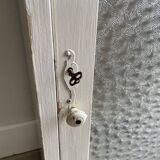 Bathroom cabinet pharmacy patinated wood