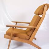 Armchair Model GE290a With High Back Made In Oak By Hans J. Wegner