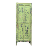 Armoire bonnetière parisienne ancienne patine kaki