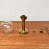 Brass and glass candle holder by Harald Buchrucker, mid-century, 1960s.