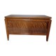 Coffre à jouet bois et rotin vintage