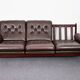 Rosewood and calf leather canapé from the 1960s, Rodeio by Jean Gillon, 1968.