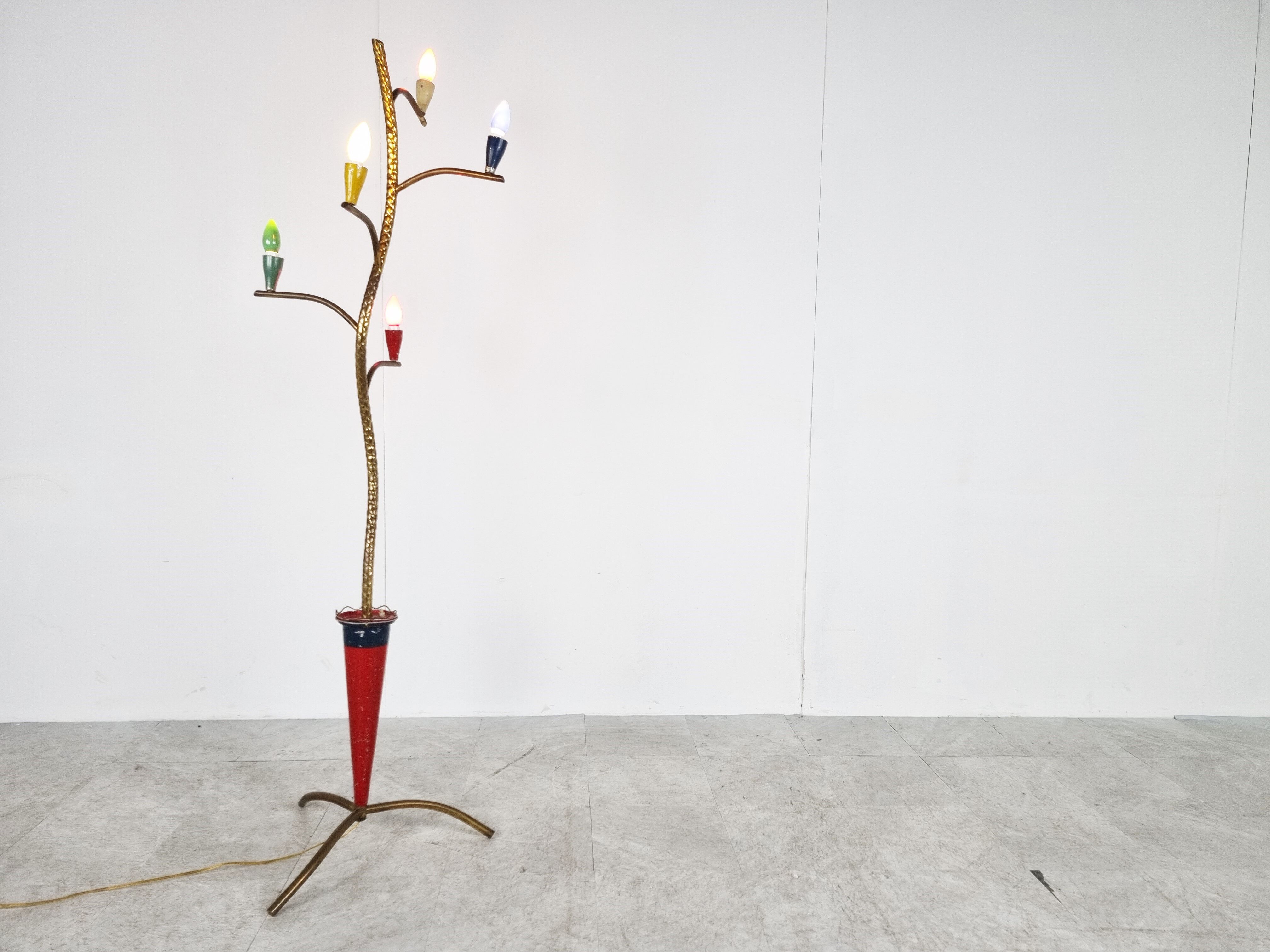 Vintage italian floor lamp, 1950s