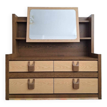 Dressing table, antique chest of drawers