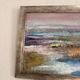 Old Painting Landscape of Tidal Marsh Coastal Impressionist