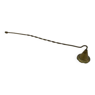 Brass candle snuffer early 20th century.