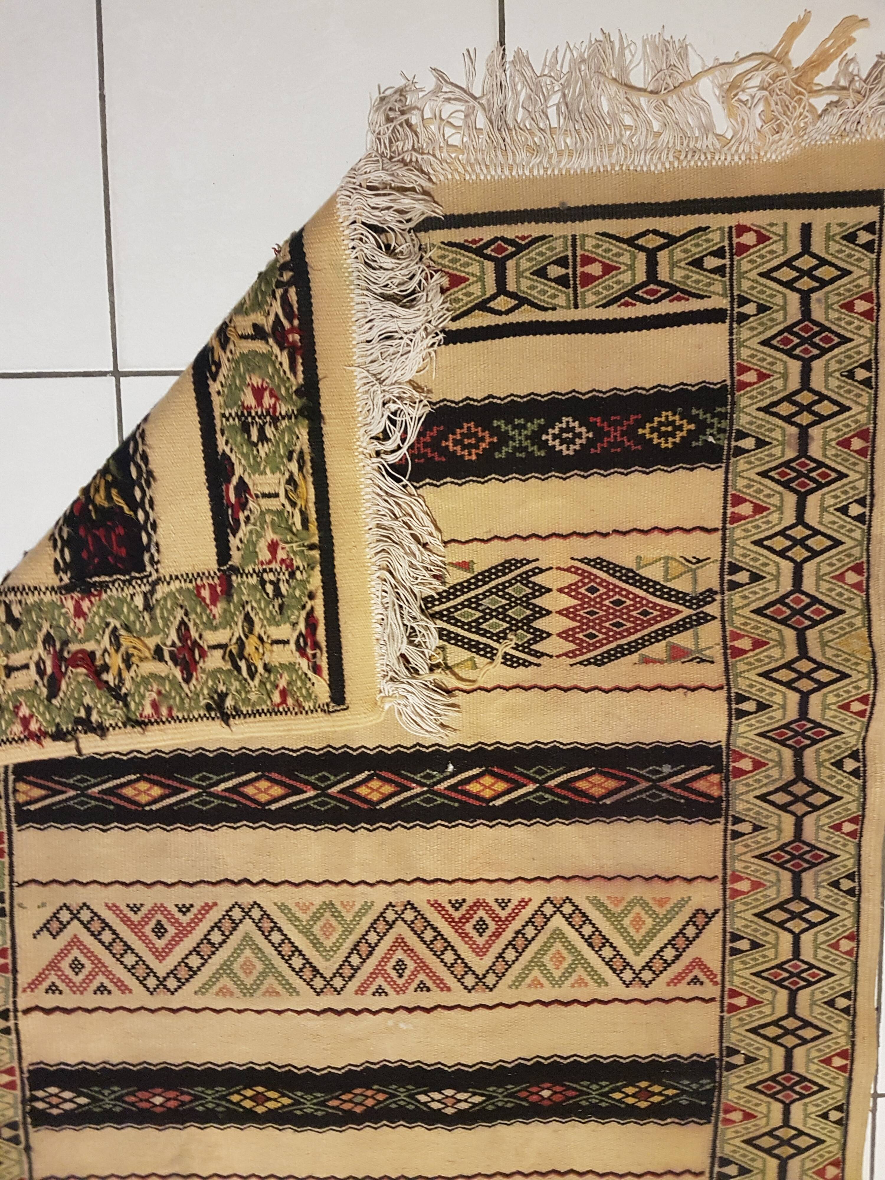 Berber kilim carpet 98x197cm 100% wool