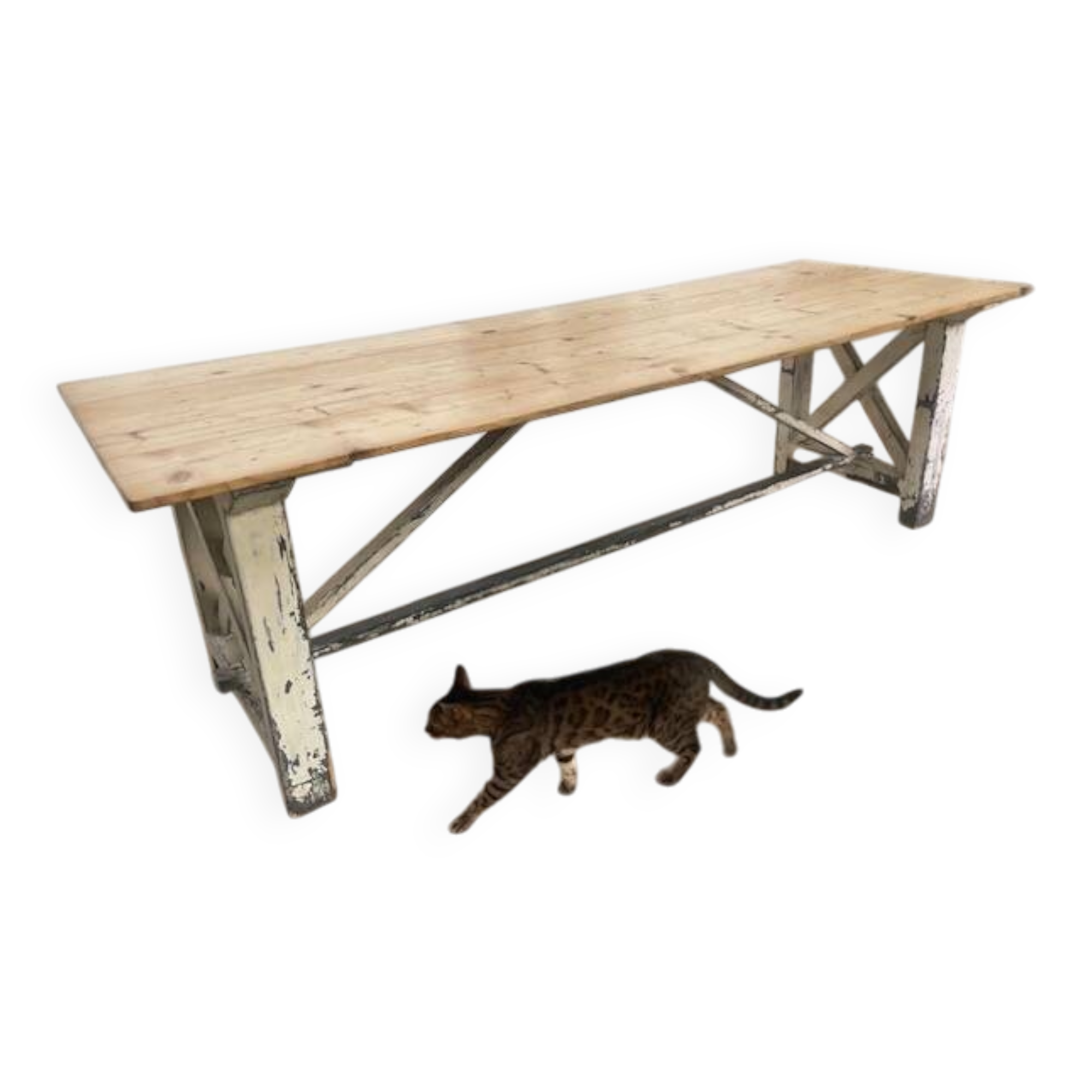 Large antique wooden table 260 cm