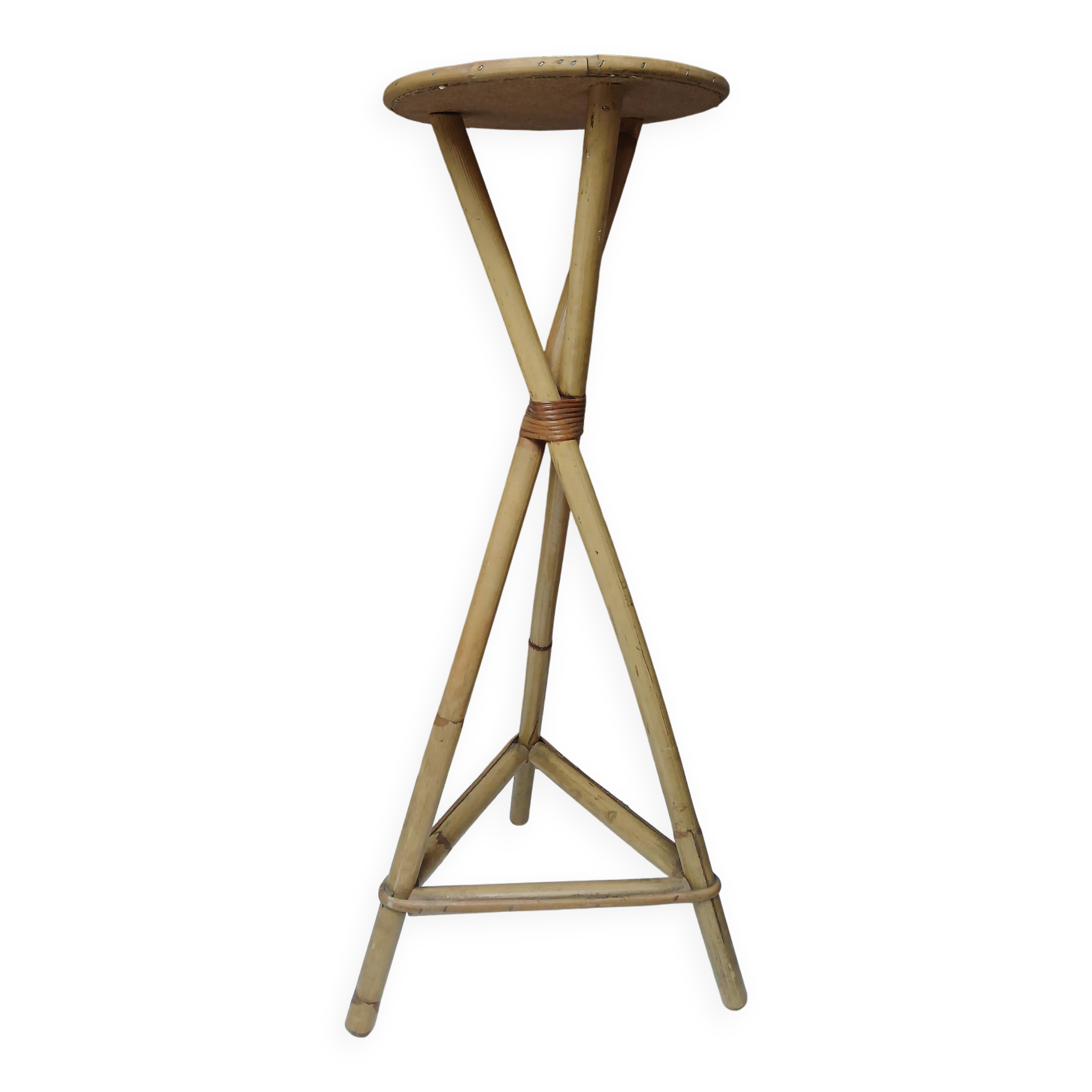 Sellette vintage en rotin
