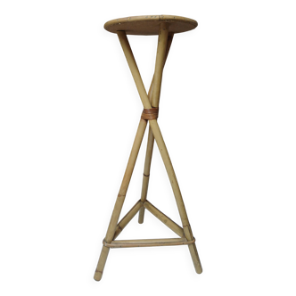 Vintage rattan stool