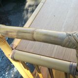 Vintage rattan shelf