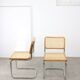 Ensemble de 2 chaises vintage B32 Cesca par Marcel Breuer, années 80.