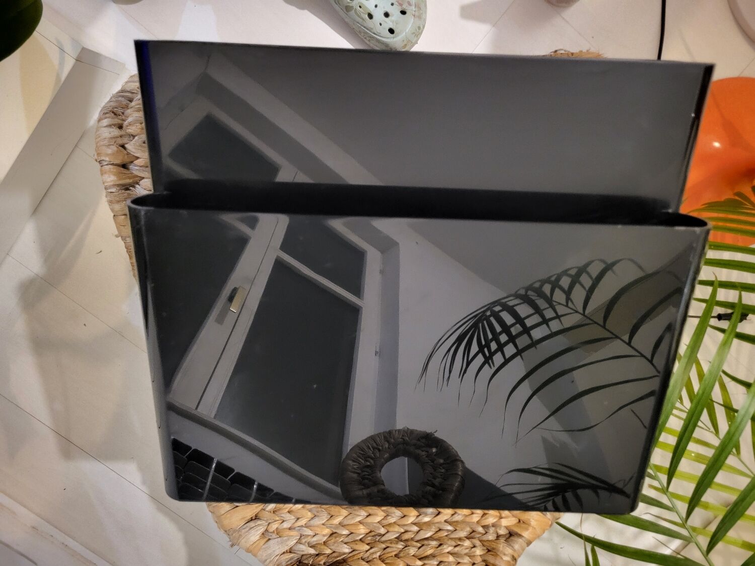 Kartell black magazine rack