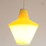 Early plastics cellulose pendant lamp by Atelier de recherche plastique and Rotaflex 1950s.