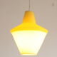 Early plastics cellulose pendant lamp by Atelier de recherche plastique and Rotaflex 1950s.