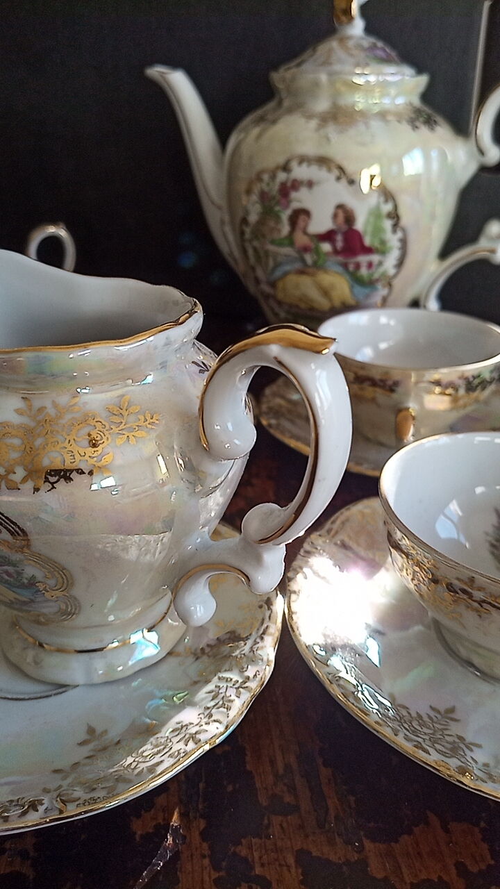 German porcelain coffee/tea service - 6 people