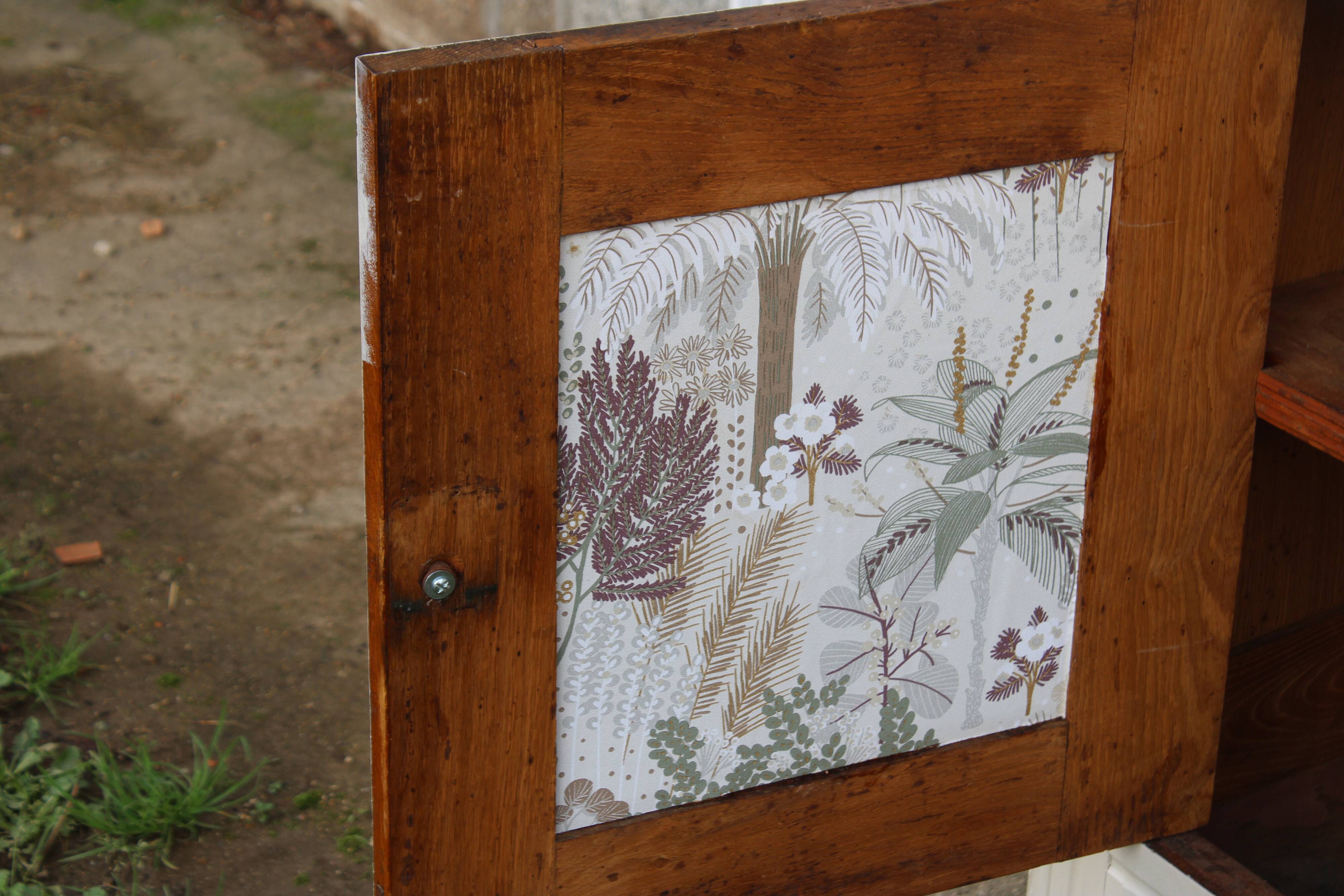 Buffet art déco rénové - Beige Glaise Ripolin - H100 x L133 x P52 cm