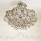 Vintage crystal ceiling light decorated with leaves and clusters – Spain year