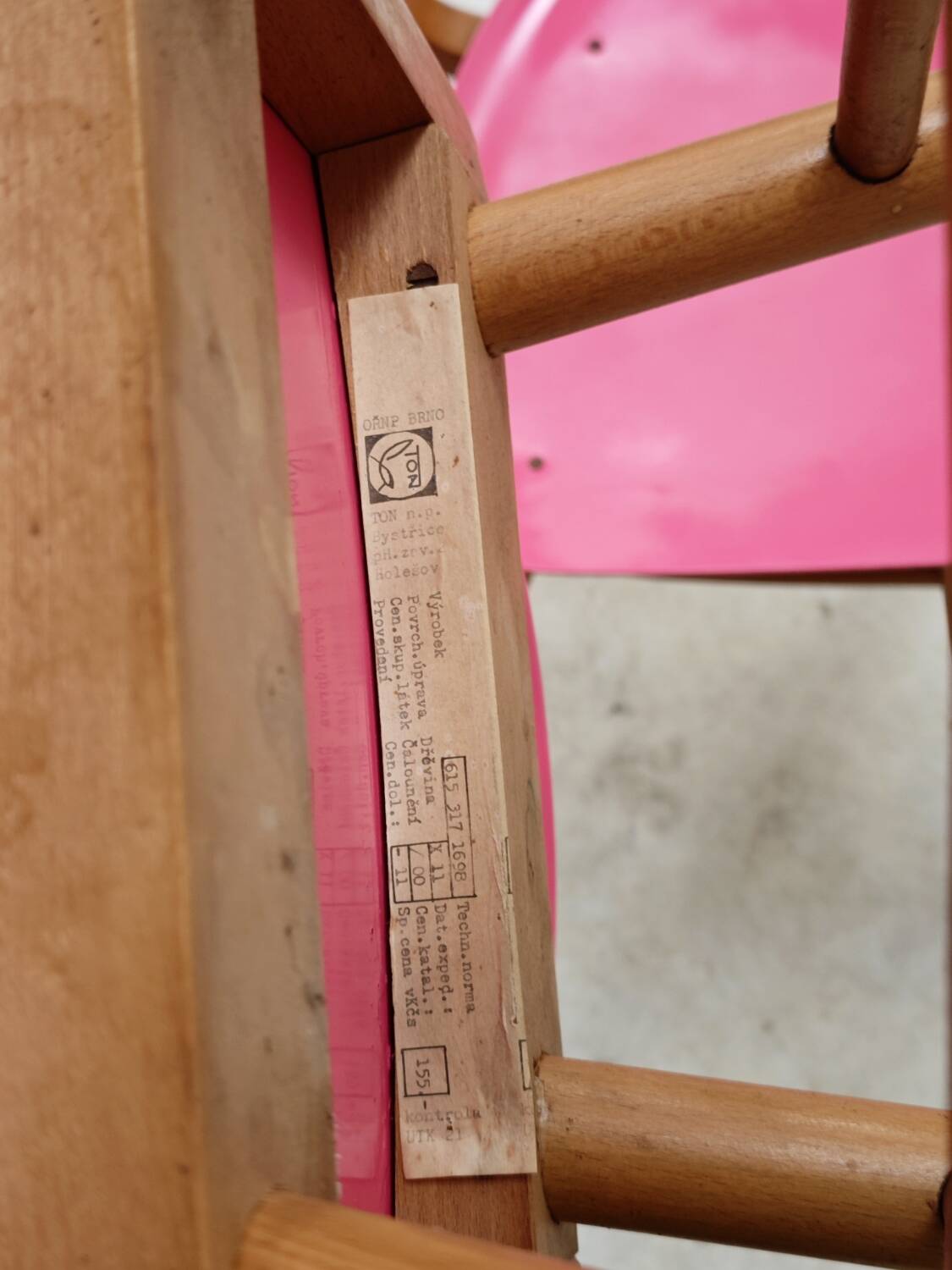 Pair of chairs by Ton Bystrice "Thonet"