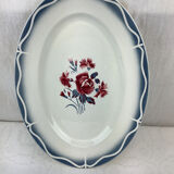 Old artisanal dish made in France Digoin Sarreguemines