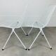 Pair of 50s steel wire chairs by Stella
